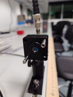 Laser with lens 1