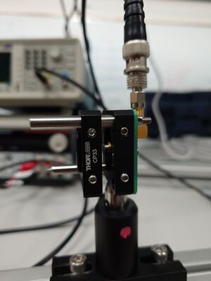 Laser with lens 2